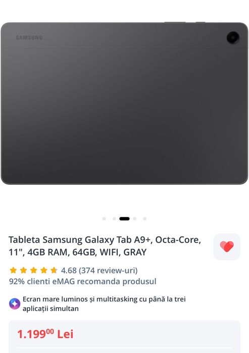 Tableta Samsung Galaxy Tab A9 plus