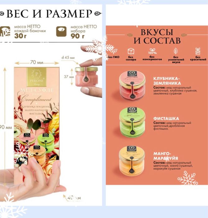 Подарочный набор чая и меда