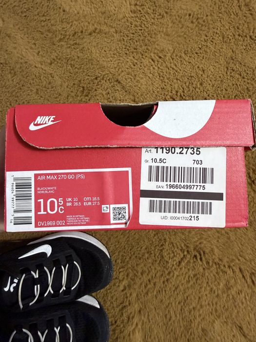 Nike Air Max 270 Go 27.5 номер