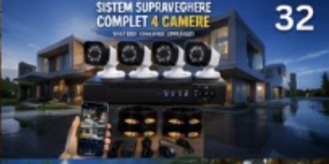 Vindem si Montam Camere Supraveghere Video KIT Complet 4/8/12 CAMERE