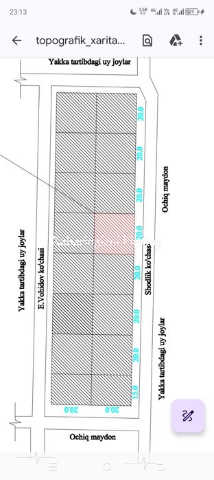 Quruq yerlar toʻrtda  uchastka sotiladi zarbdor oqar qishlogʻida