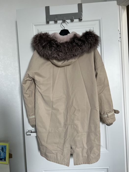 Парка с мехом чернобурки