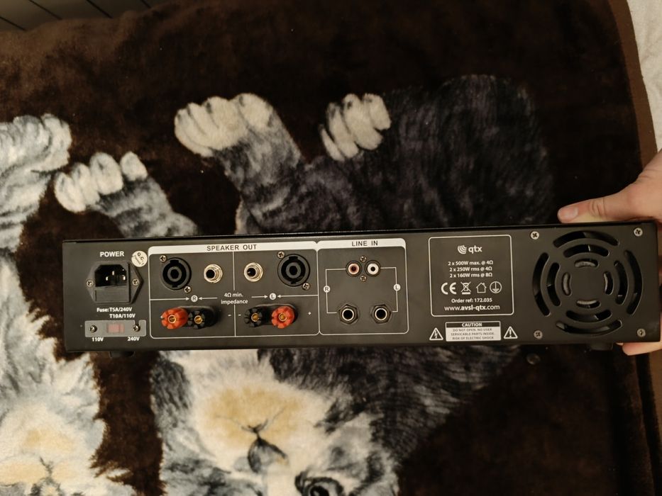 Amplificator Stereo QTX Pro 1000 de 1000w