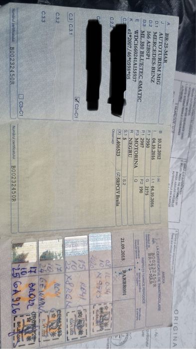 Mercedes-Benz ML 350 BlueTEC 4MATIC – 3.0 Diesel / 258 CP – Impecabilă