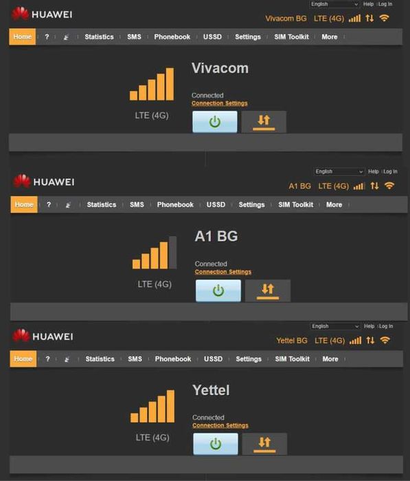4G рутер Huawei B310 отключен
