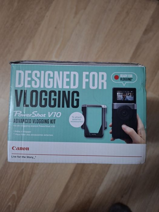 видеокамера Canon PowerShot V10 Advanced Vlogging Kit (черен)