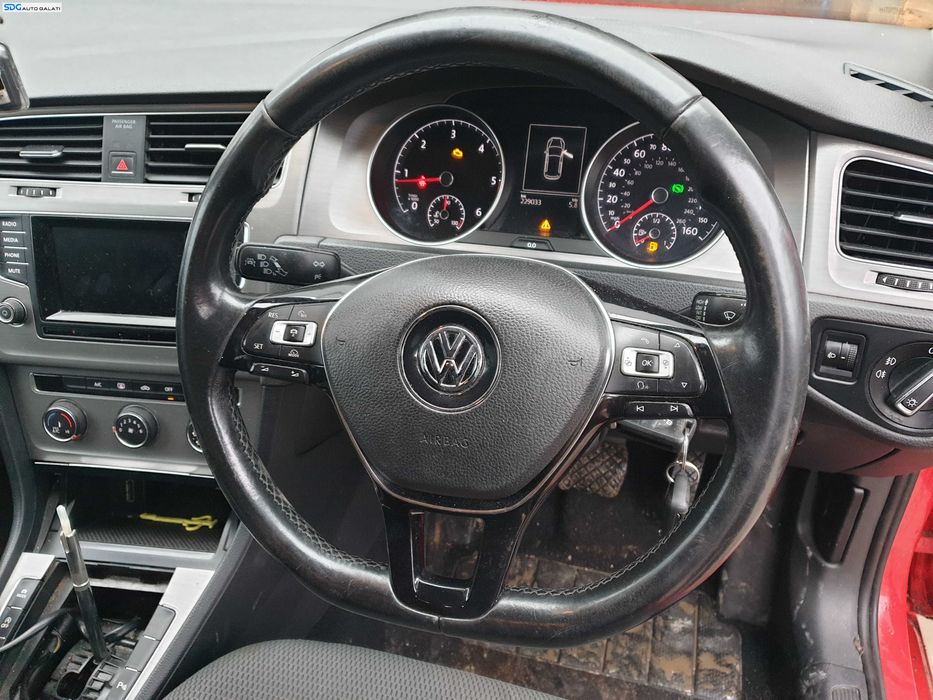 Volan Piele 3 Spite cu Comenzi FARA Airbag Volkswagen Golf 7 2013 - 2020 [Q0437]
