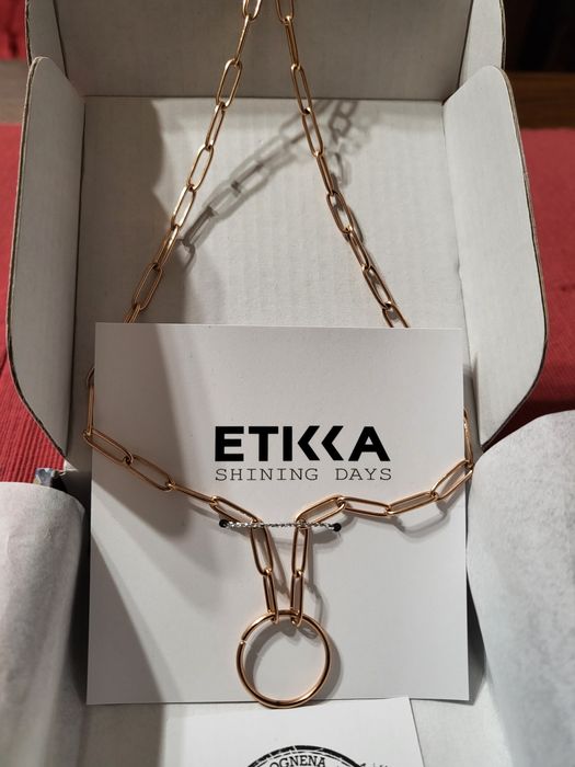 Бижута от стомана в цвят розово злато