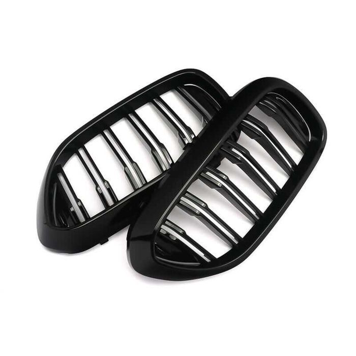 Grile Duble BMW Seria 5 G30 G31 (2017-Up) Negru Lucios M Design
