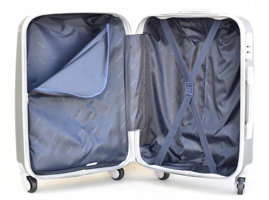 Куфар за ръчен багаж 55x37x22 см | Лек и здрав ABS с , 4 колела 360°