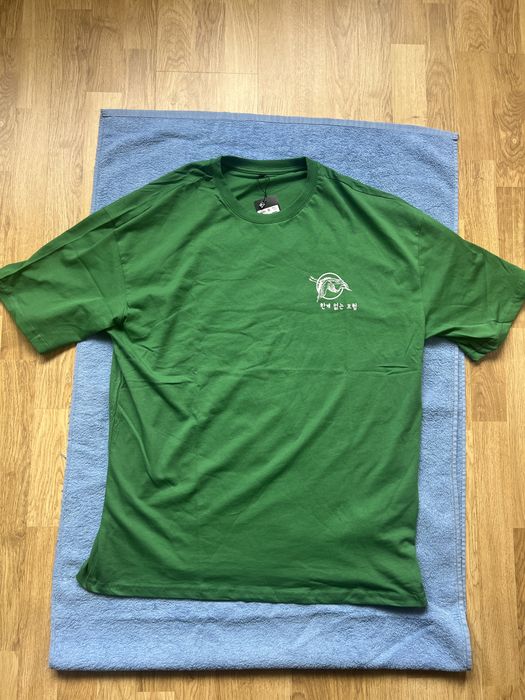 Tricou cu maneca scurta verde cu model-barbati