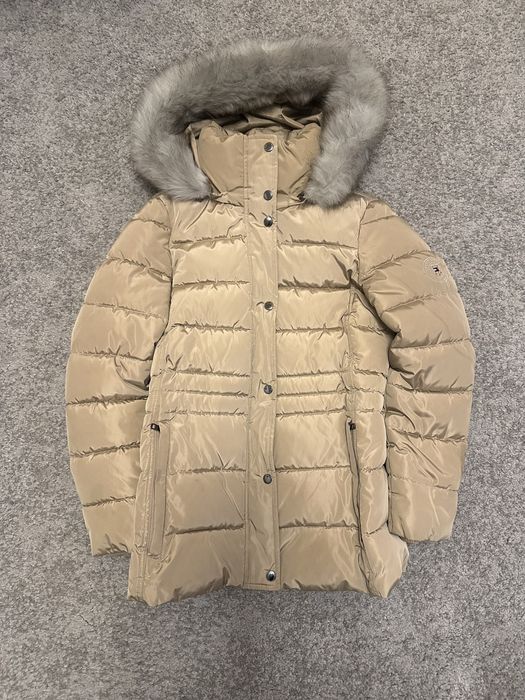 Geaca iarna Tommy Hilfiger bej Xs