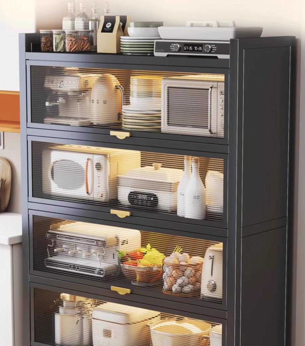 Металлический кухонный шкаф для хранения | Metall oshxona shkafi