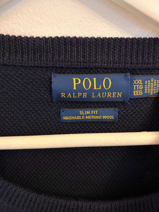 Pulover Polo Ralph Lauren XXL – 100% lână merino lavabilă