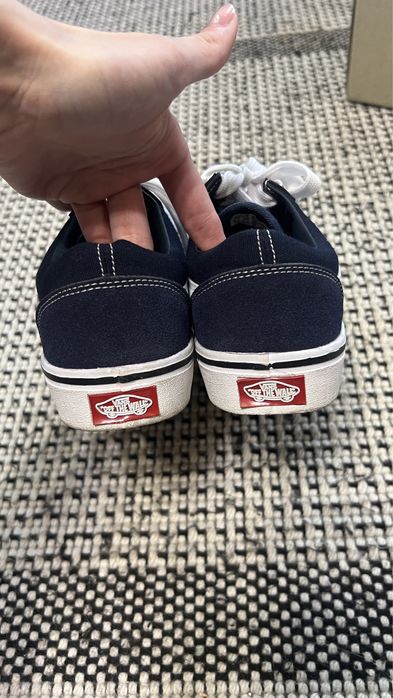 кеды Vans синего цвета