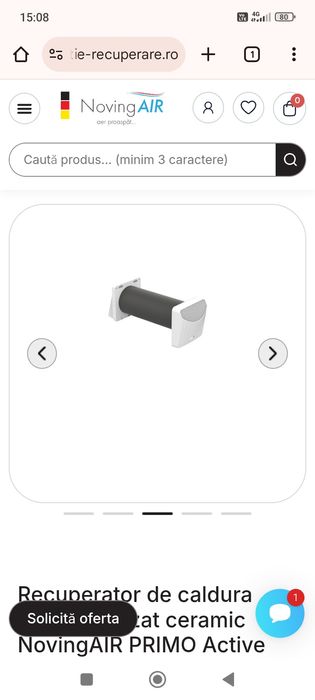 Vând recuperare de căldură