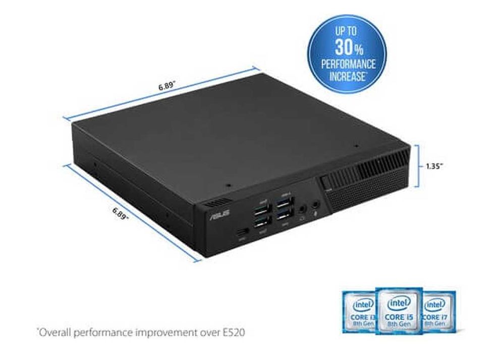 Компютър ASUS Mini PB60 i5-9500T 8GB 256GB NVMe SSD с до 24 МЕСЕЦА ГАРАНЦИЯ и Windows 11 PRO