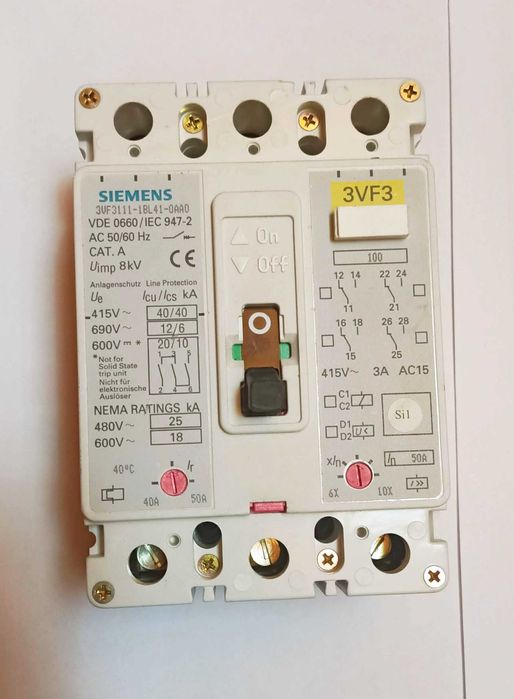 Contactor industrial Siemens 600 vcc sau 690 vca ca nou