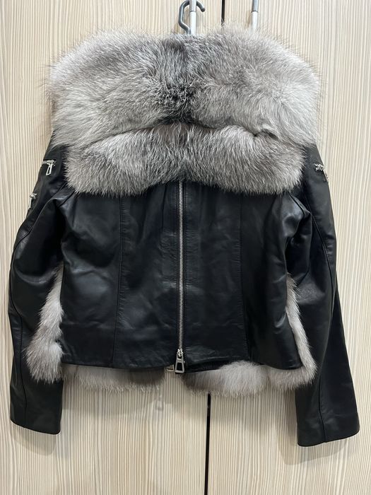 Кожено яке естествена кожа и косъм