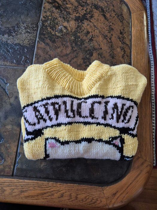 Pullover tricotat manual