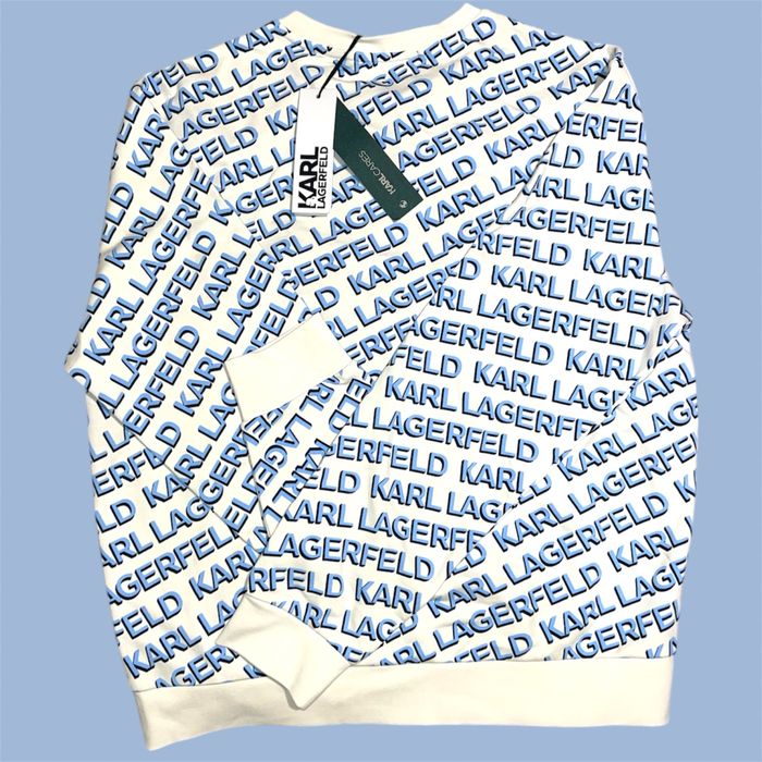 Karl Lagerfeld връхна блуза суичер оригинал с диагонално лого