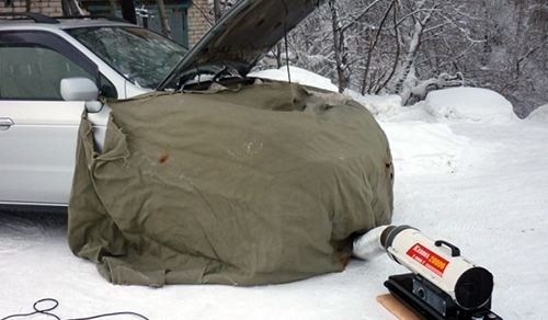 Отогрев обогрев авто