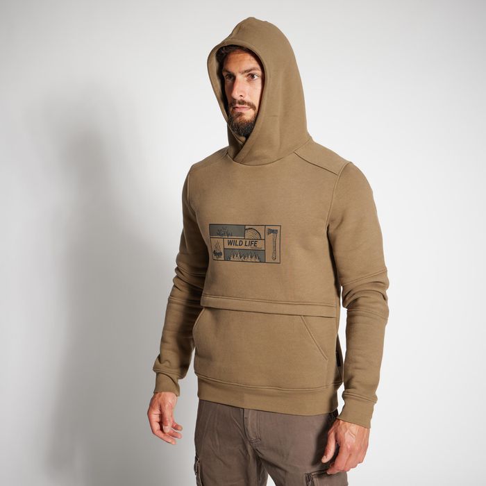 Hanorac cu Glugă 500 Logo Bărbați - LARGE - produs resigilat Decathlon