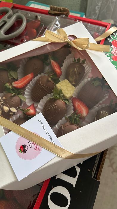 Клубника в шоколаде, трайфлы