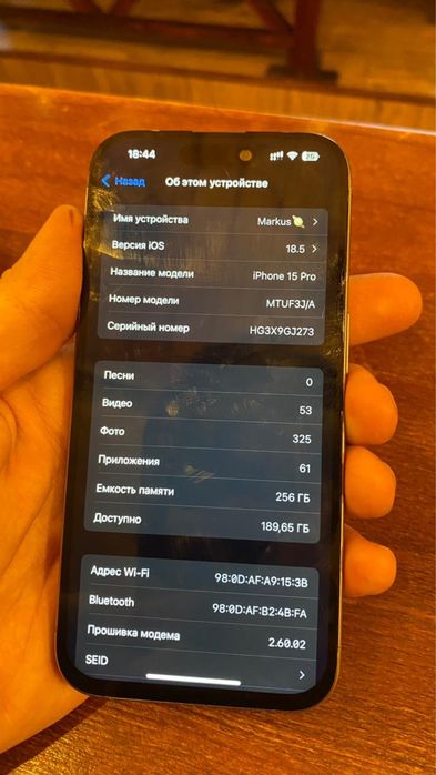 IPhone 15 pro 256 gb 86