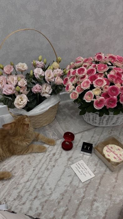 Красивая корзина цветов