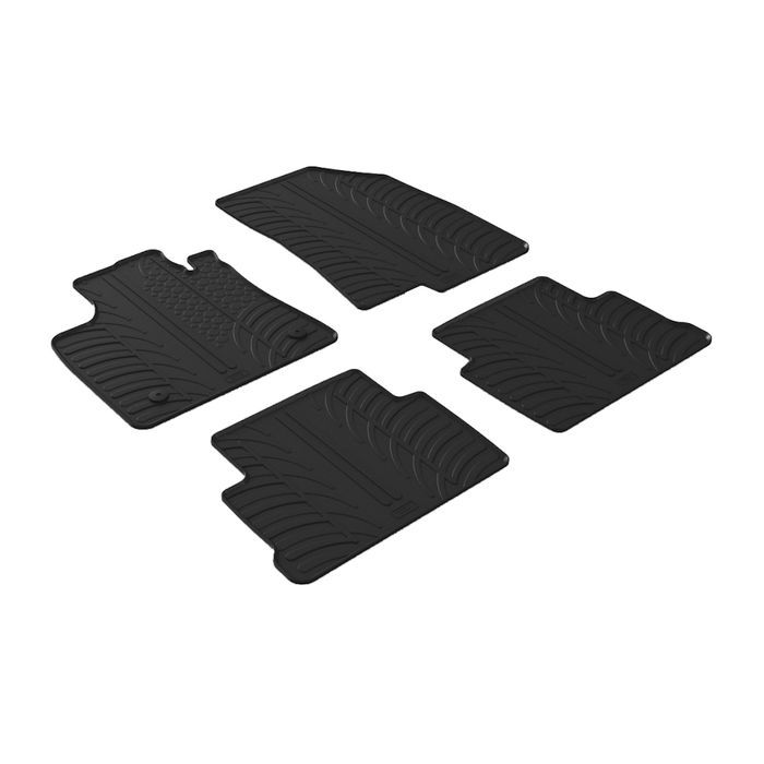 Set covorase auto din cauciuc Dacia Jogger Hatchback 04.2022- (Manual), Negru, Gledring, 4 buc