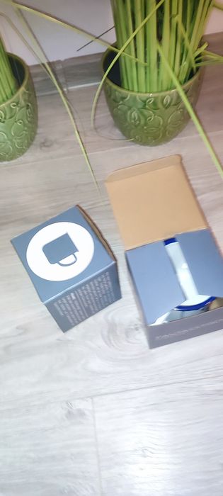 Set cani de colecție din email cu model cu inimi albastre, "St. Pauls