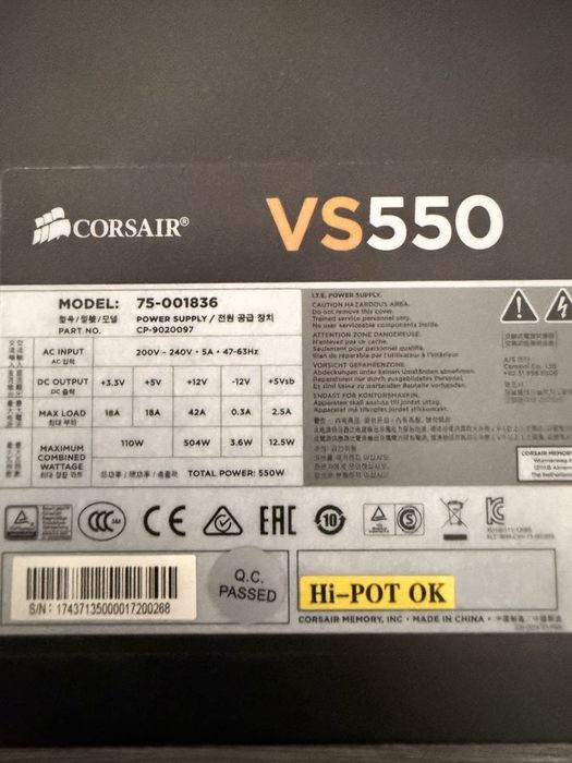 Sursa Corsair VS550 550W