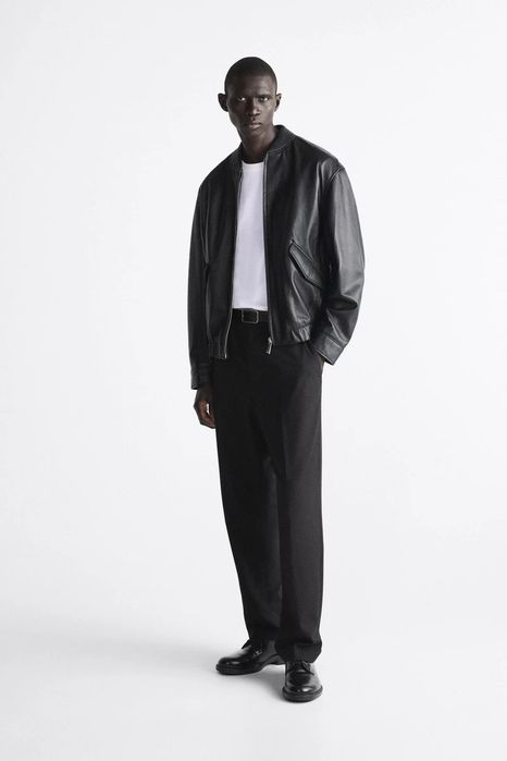 Geaca din piele naturala Zara limited edition