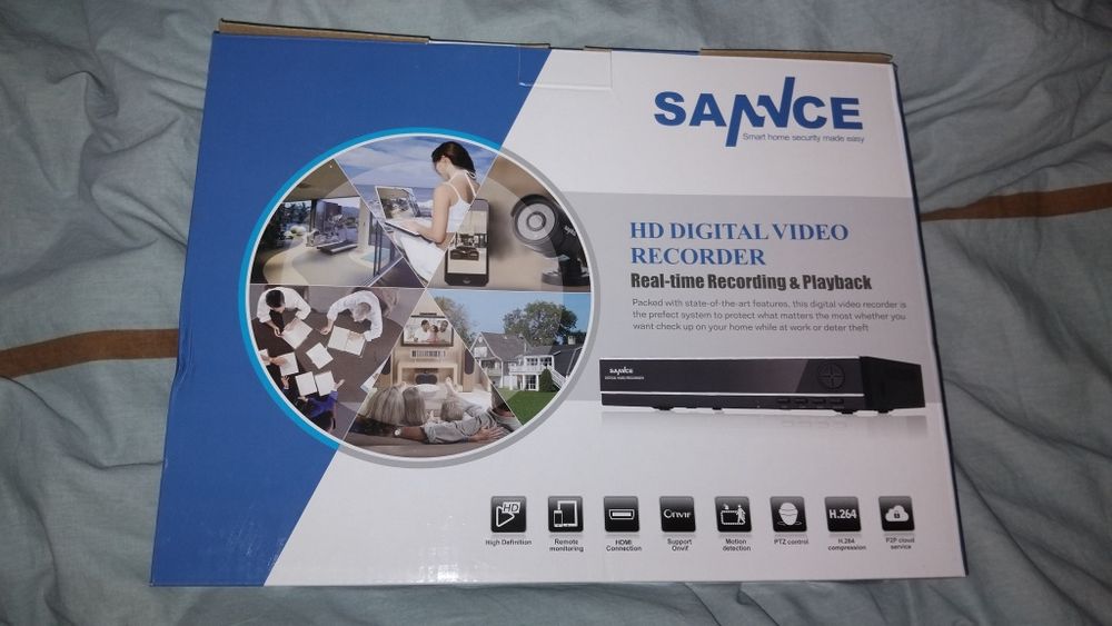 Продавам: SANNCE HD DVR система за видеонаблюдение – нова, с дистанционен достъп