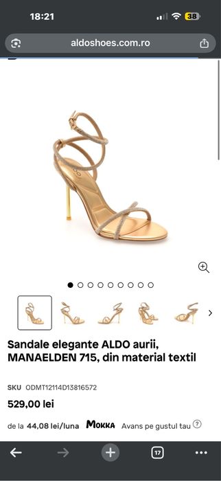 Sandale aldo cu toc 37