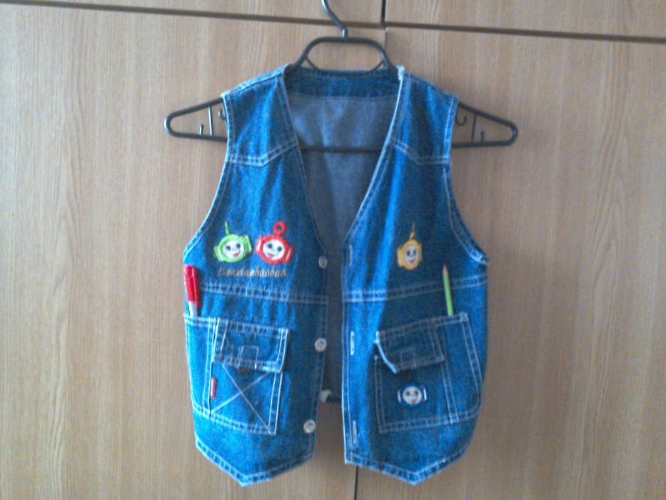 Vestă denim/blug băieți/fete - 6 - 8 -10 ani