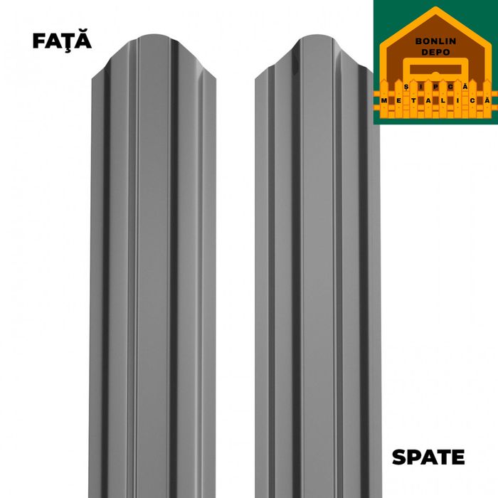 Gard modern din sipcă metalică – preț avantajos în județul Constanța
