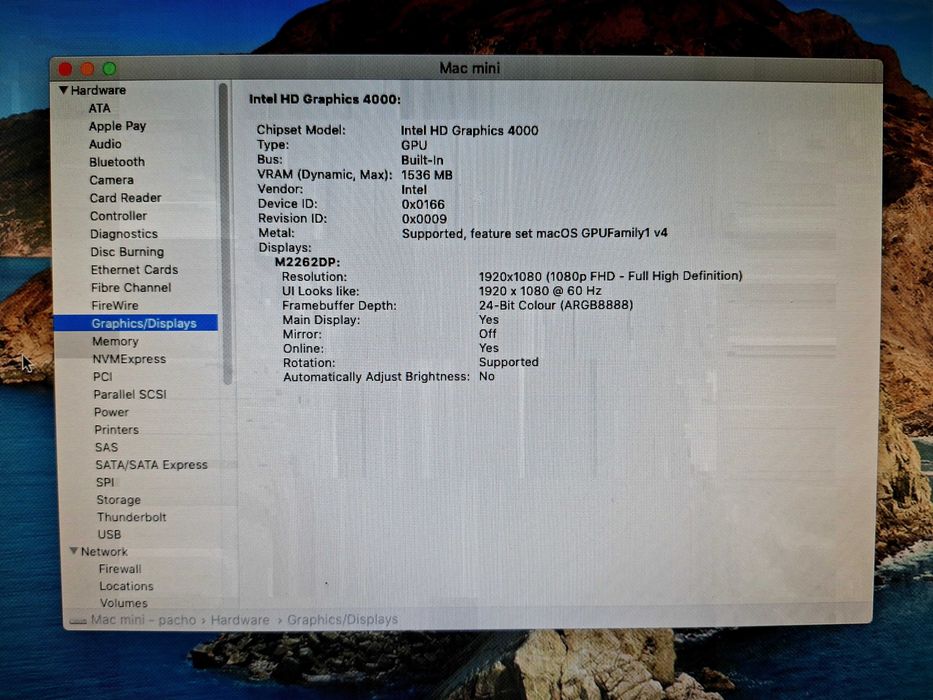 Apple Mac mini i7 8gb ram