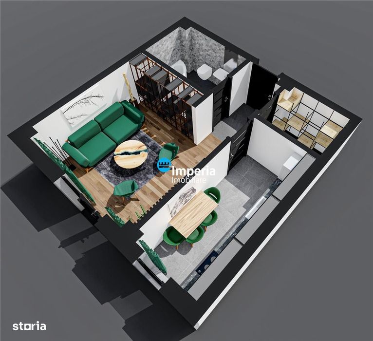 Apartament 1 cam D, Bl nou, 42 mp