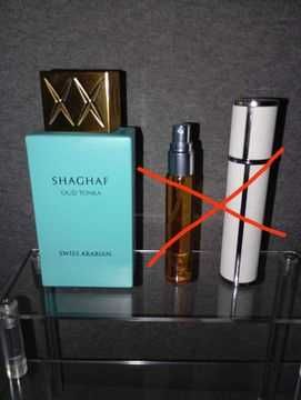 Парфюм Shaghaf Oud Tonka Swiss Arabian.  Флакон и отливка 10 мл.