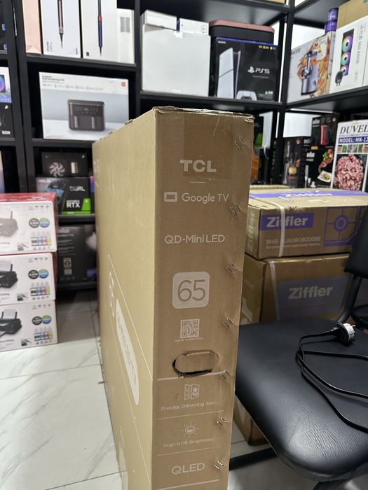 Телевизор TCL 65 C6K — 65 дюймов, 4K QLED, Google TV, Доставка бесплат