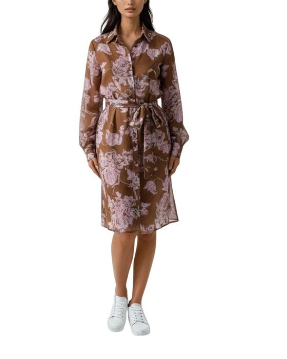 Копринена рокля на цветя