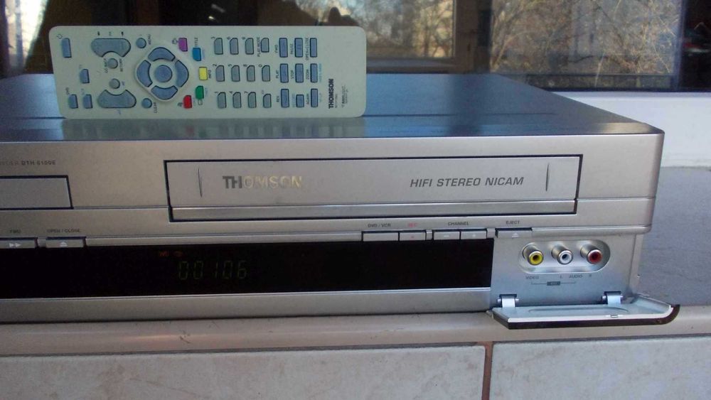 Combo THOMSON DTH 6100E, FUNAI TD6D-M100 dvd,HDD,video,telecomanda