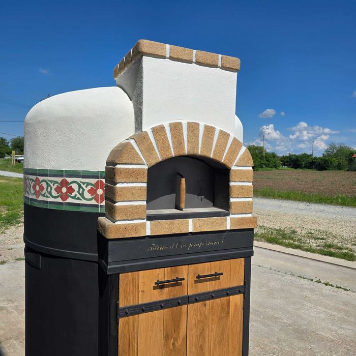 Cuptor pizza mobil cu lemne pe vatră – food truck, terasă, restaurant, events