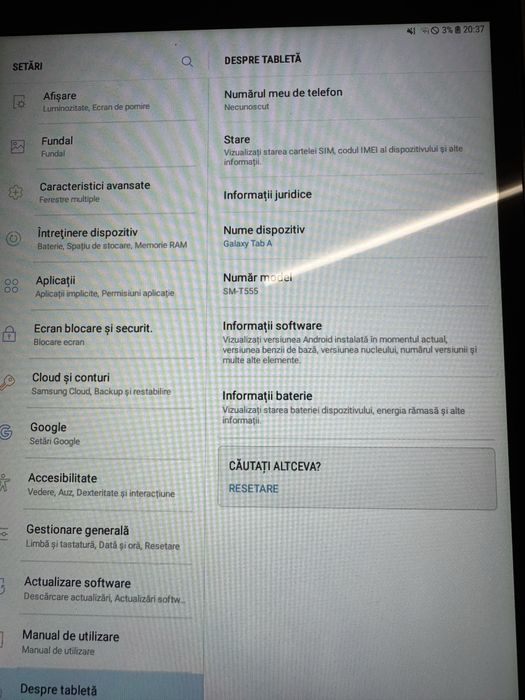Tableta samsung galaxy tab A