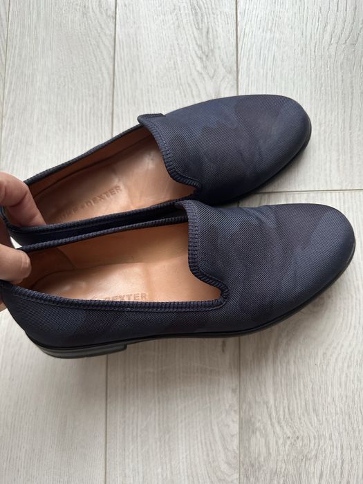 DUKE + Dexter Aqua Camo Loafer ръчна изработка мокасини Англия