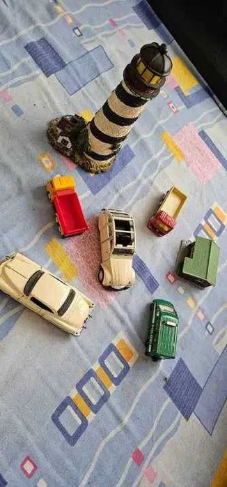 decor diorama far casuta masini soldat rus din plumb