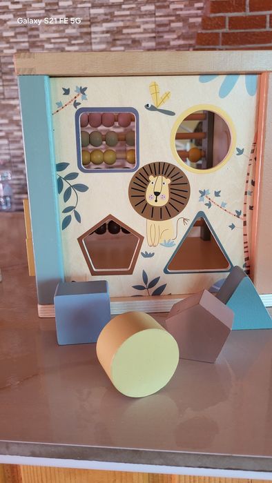 Cub interactiv / educativ din lemn Smiki Zookabee – Complet, în cutie