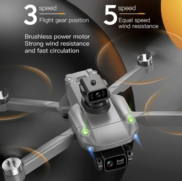 Drona profesionala 4K K998 GPS H6 FPV, HD,evita obstacole,5G,3 baterii